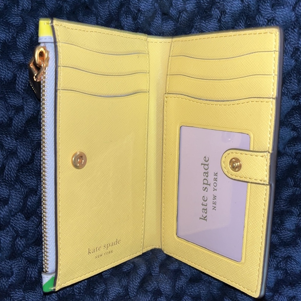 New With Tags Kate Spade Morgan Lemon Wallet - Picture 2 of 6